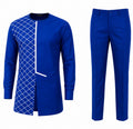 Men’s Royal Blue African Traditional Set – 2-Piece
