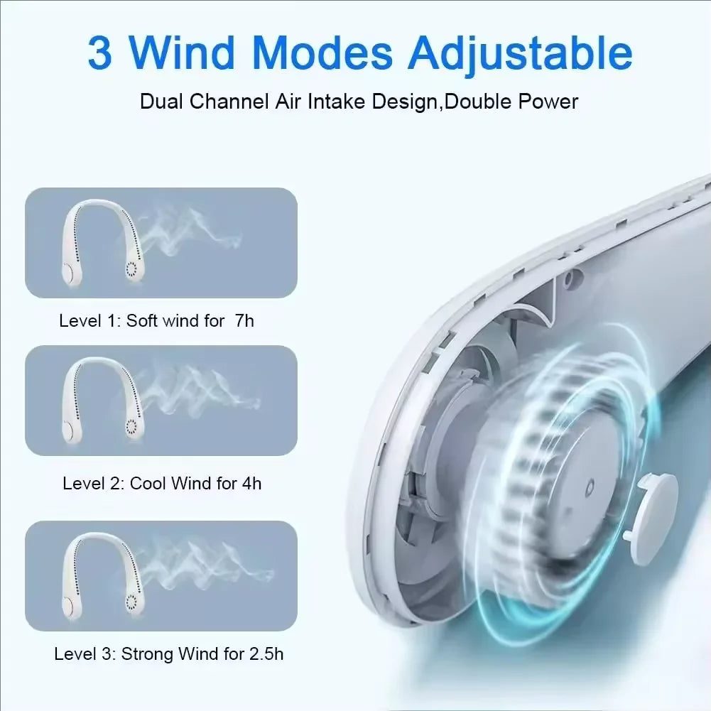 Wearable Cool Breeze Neck Fan