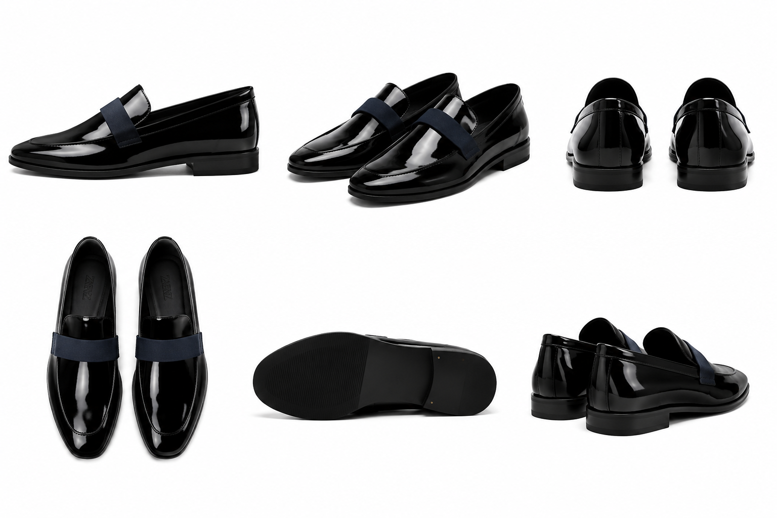 Zara Patent Leather Penny Loafers – Black. Used(Like-New)