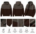 Men’s Two-Tone Knit Hoodie Sweater – Premium Casual Pullover. Used(Like-New)