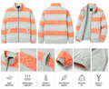 Tribal Stripe Lightweight Windbreaker Jacket – Mint & Orange. Used(Like-New)