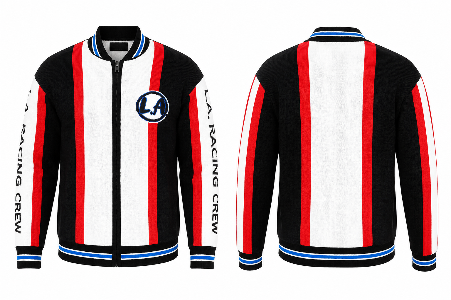Monaco Racing Knit Bomber Jacket.Used(Like-New)