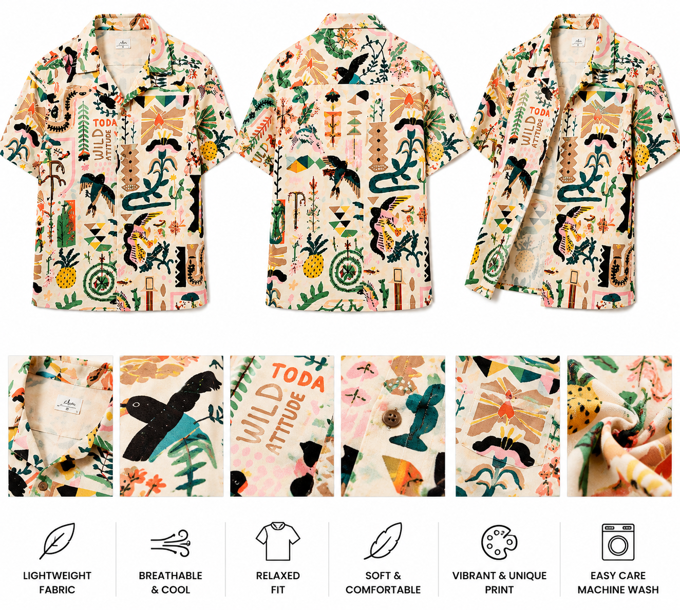 Tulum Art Resort Shirt.Used(Like-New)
