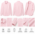 Men’s Light Pink Premium Dress Shirt – Classic Fit Button-Up.Used(Like-New)