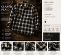 Classic Plaid Long Sleeve Flannel Shirt.Used(Like-New)
