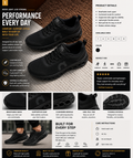 Men’s Lightweight Performance Sneakers – All-Day Comfort Running Shoes. Used(Like-New)