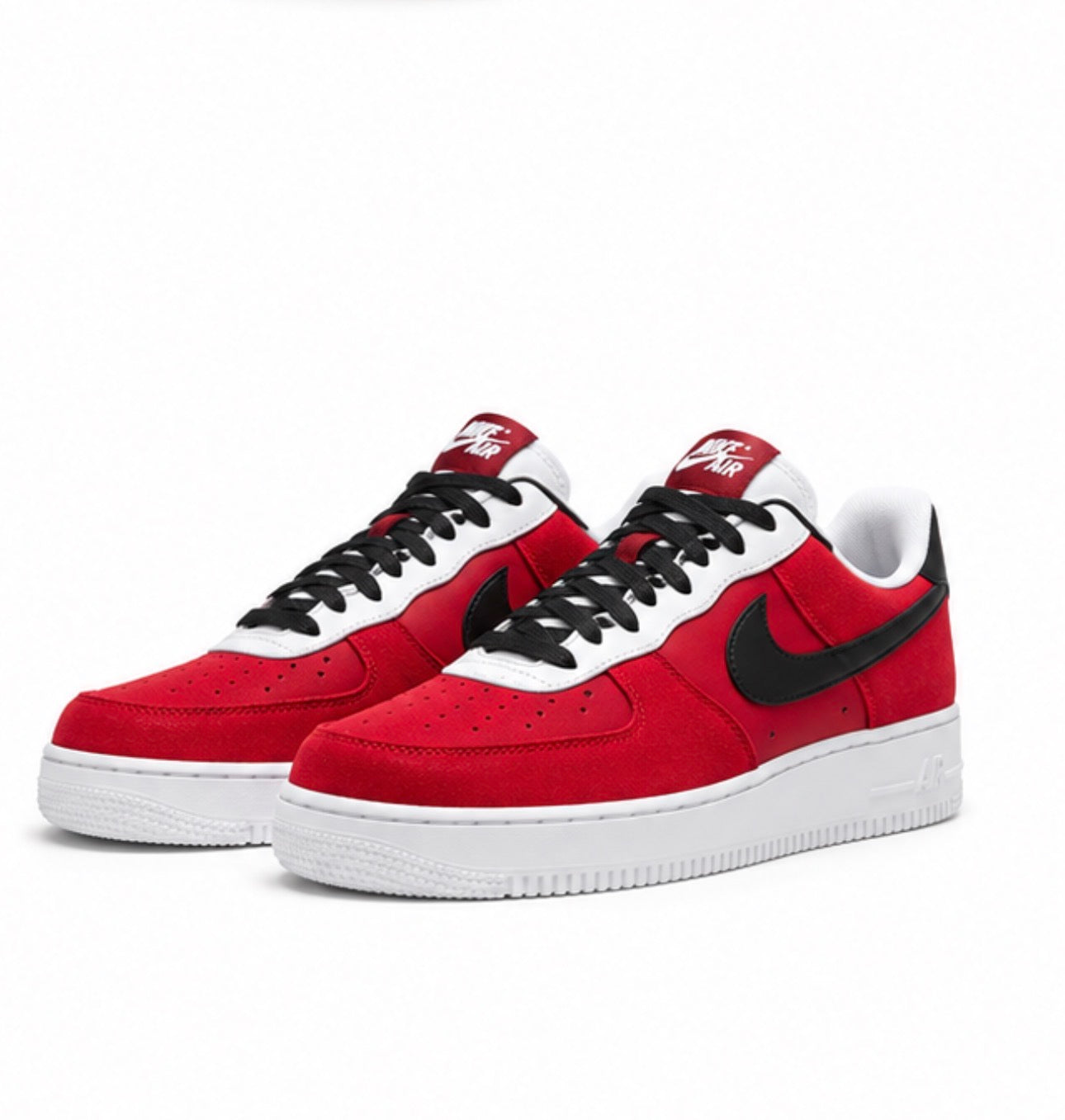 Nike Air Force 1 Low ’07 LV8 – University Red/Black/White.Used(Like- New)