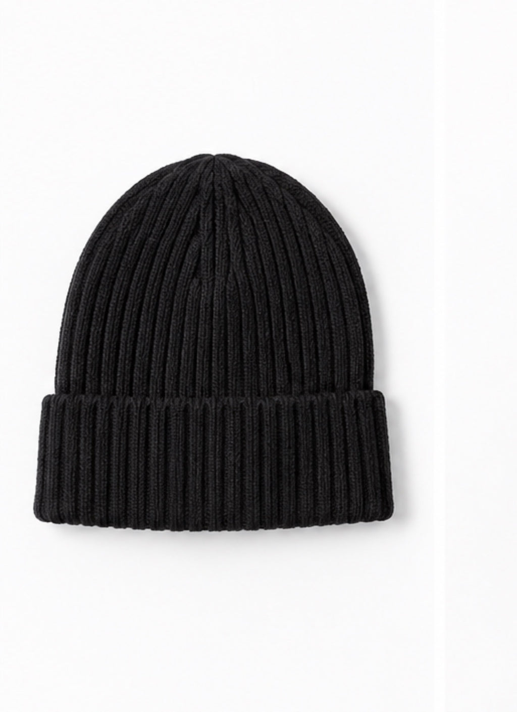 Classic Ribbed Knit Beanie – Red