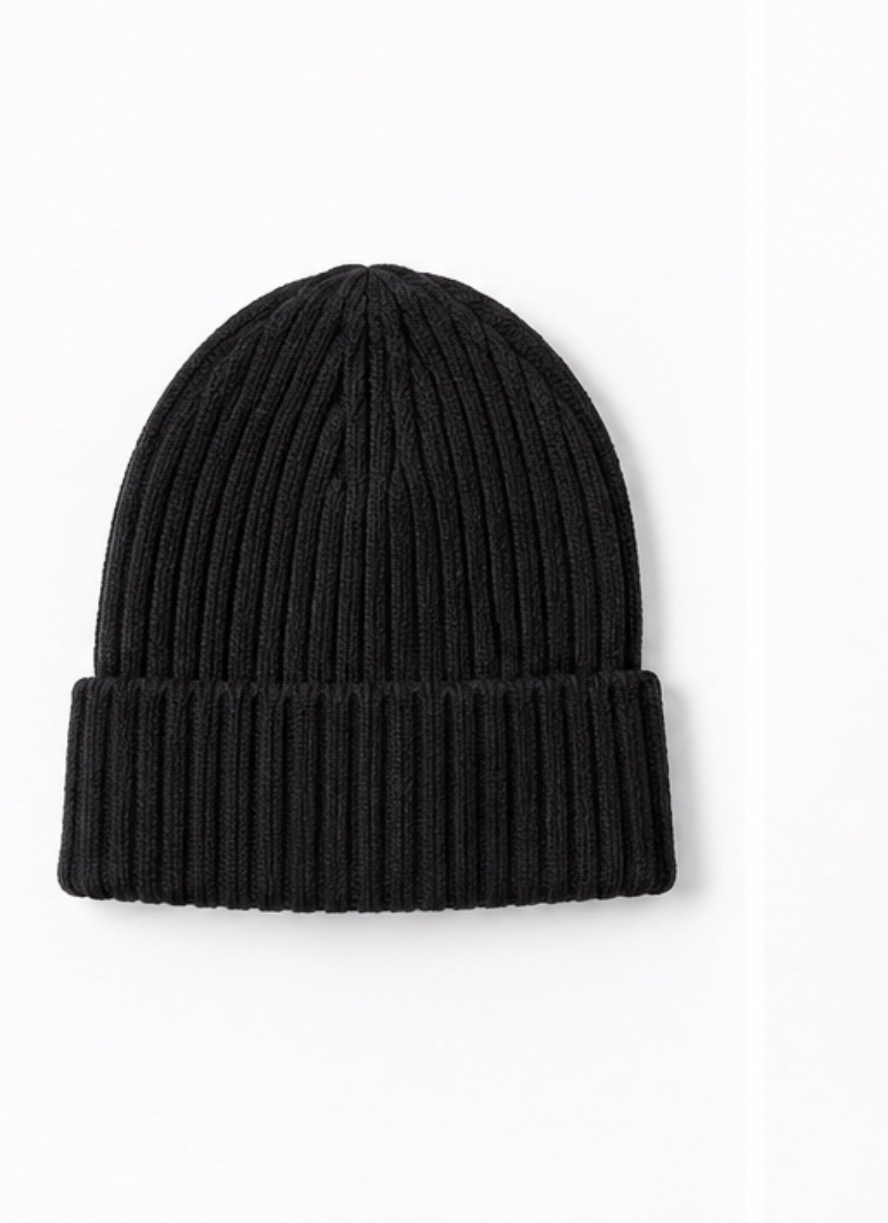 Classic Ribbed Knit Beanie – Red