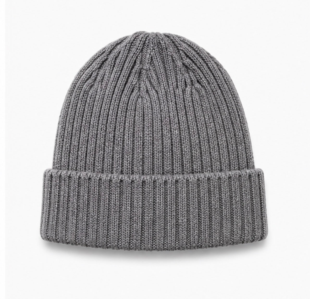 Classic Ribbed Knit Beanie – Red