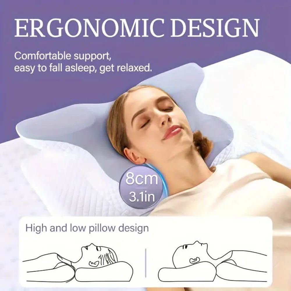 Butterfly Dream™ Cervical Memory Foam Pillow