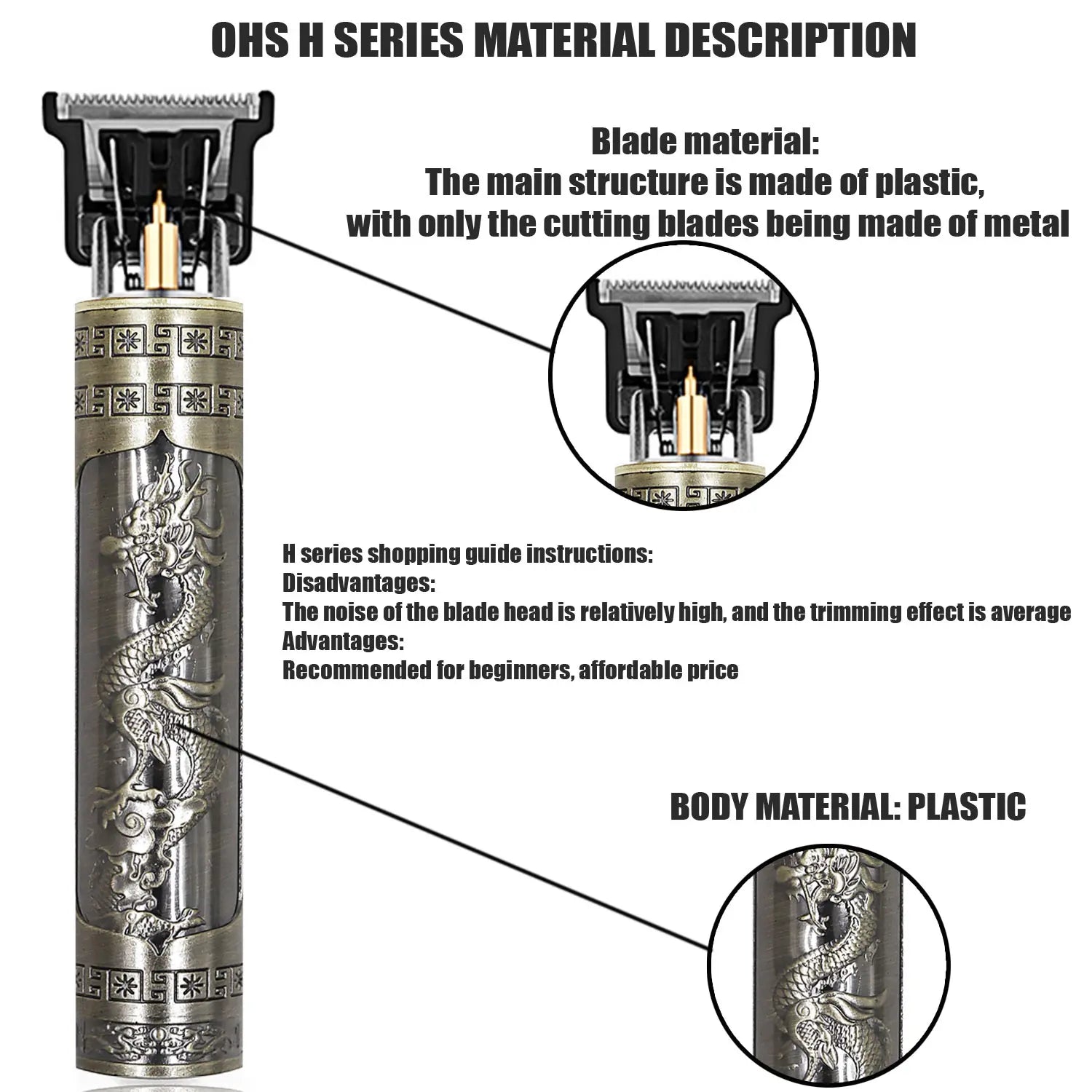 Premium Vintage Hair Clippers | Professional Cordless Trimmer
